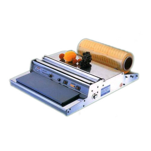 Food Wrapper Stainless Steel Hand Operated Electric Wrapping Machine