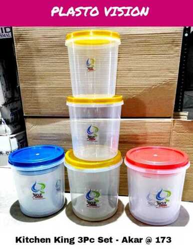 Freezer Safe And Light Weight Easy To Clean Plastic Food Container Set