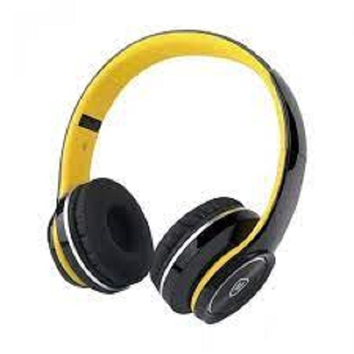 Yellow Black Colour Plastic Headphone With Good Sound And Fashionable ...