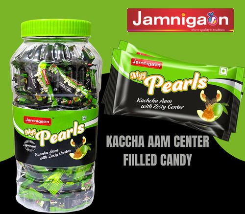 Mouth Watering Green Round Pulse Candy Center Filled Masala Candy