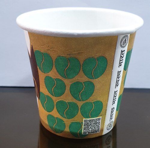 Capsules Orange Color Disposable Eco Friendly Paper Cup For Tea ,Coffee And Cold Drink