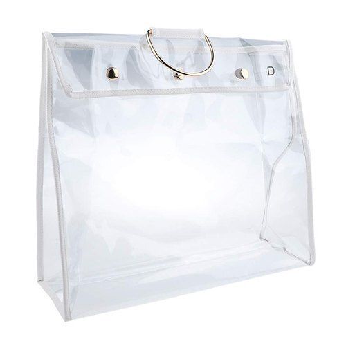 Amazon.com: 50pcs Clear Plastic Gift Bags with Handles, Small Plastic PVC  Tote Bags Transparent Gift Wrap Bags Reusable Shopping Bags for Wedding  Candy Bags,Dessert,Merchandise, Retail, Small Business (7.87 x : Health &