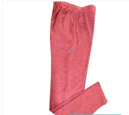 Plain Red Color Super Poly Full Length Mens Track Pant For Sports Wear Design: Standard