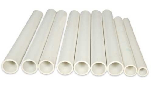 White Round Plastic Pipes For Plumbing Fittings