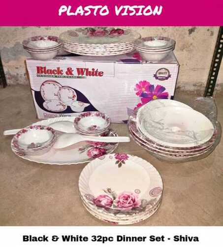 सुरक्षित और हल्के वज़न का साफ़ करने में आसान रिकॉन मल्टीकलर प्लास्टिक डिनर