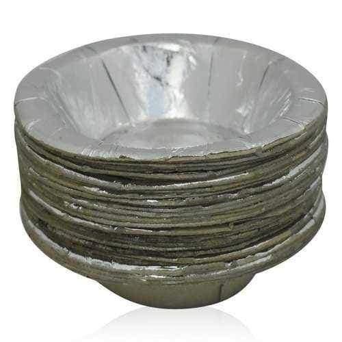 Silver Color Disposable Bowl Uses For Small Function And Birthday Party By Caterers Application: Industrial