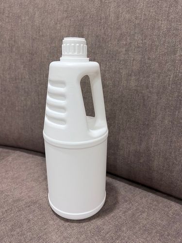 White 1 Litre Pesticides Chemical Packaging Side Handle Plastic Bottle