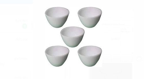 Premium Quality White Colour 41Mm Diameter And 25Mm Height Silica Crucible Application: Lab