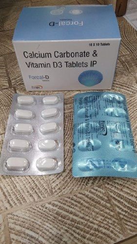 Tablets Calcium Carbonate With Vitamin D3 Tablets, 10X10, Prescription