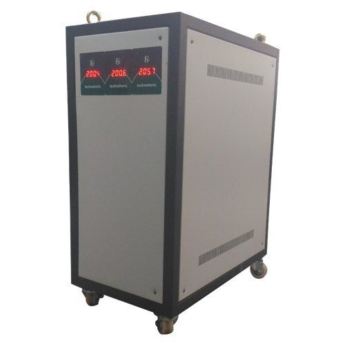 Grey Color Three Phase Air Cooled Residential Servo Stabilizer With Digital Display