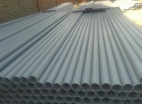 Grey Plastic Pipe - Rigid Plastic Construction Round Shape for Consistent Strength Lightweight Design for Easy Handling and Installation Corrosion Resistant for Long-Term Reliability Smooth Interior for Efficient Fluid Flow Versatile Use in Plumbing and Various Applications