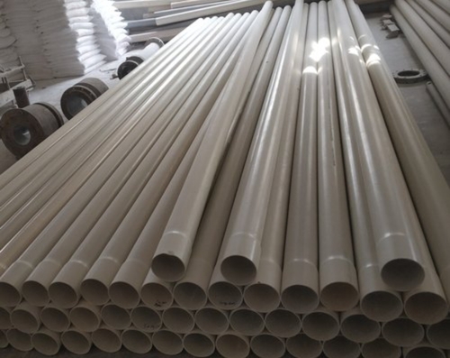Light White Round Rigid Plastic Pipe