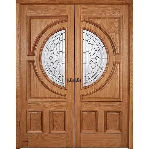 Solid Wood Modern Brown Standard Modular Wooden Door 