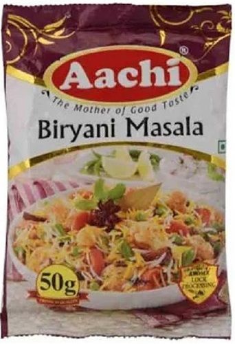 Pack Of 50 Gram Pure And Dried Biryani Masala Brown Powder Filled With Aroma 