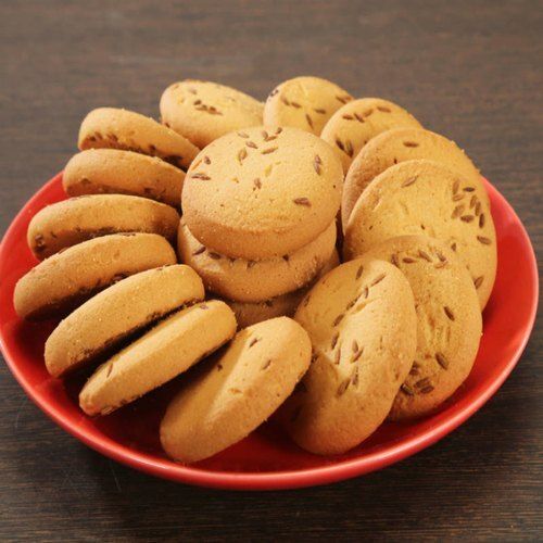 Round Shape And Hygienically Packed Crispy Jeera Cookies 