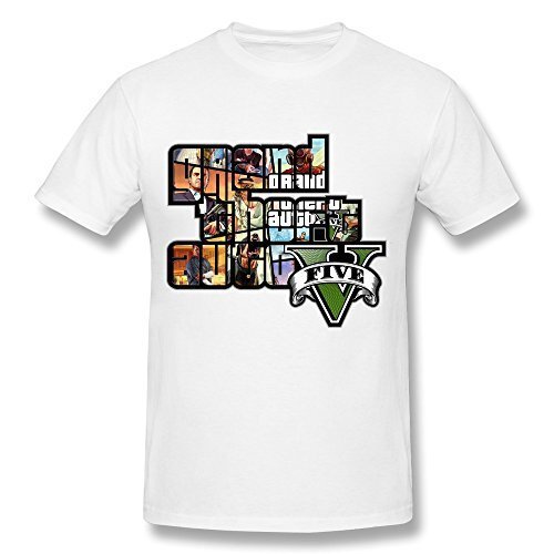White Printed Round Neck Light Weight Comfortable Half Sleeve Cotton T Shirts For Men