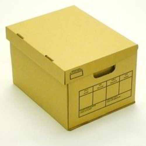 Matte Lamination  Corrugated Boxes Recyclable Business Records Storage Carton File Box 