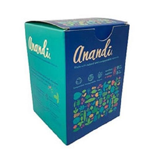 Glossy Lamination  Recyclable Sturdy Durable Eco Friendly Mono Blue Printed Carton Box