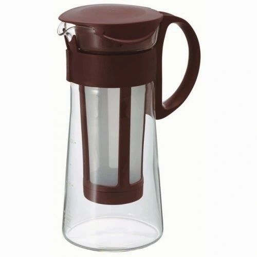 2 Liter Maximum Capacity Transparent And Brown Plastic Body Cold Coffee Pot
