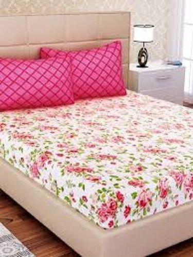 Washable Beautiful Soft Comfortable Pink Single Bed Sheet For Home And Hotel Purpose