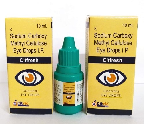 Citfresh Allopathic Sodium Carboxy Methyl Cellulose Eye Drops, Packaging Type: Bottle, Bottle Size: 10 Ml Application: Plastic