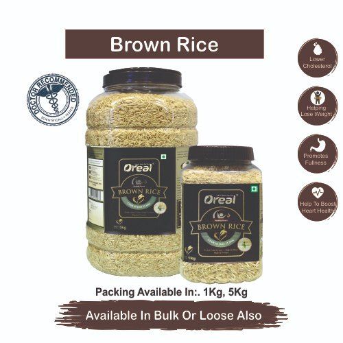 Fresh Organic Long Grain Oreal Brown Rice, 1 Kg Crop Year: June-July Months