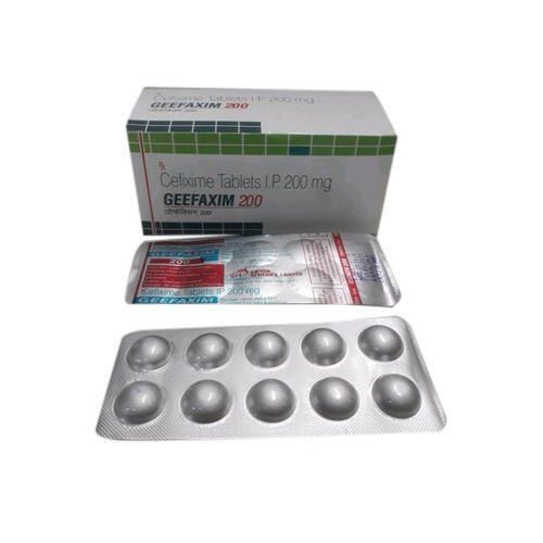 Geefaxim 200 Mg Antibiotic Tablets  Usage: To Treat Infectious Travellers Diarrhoea