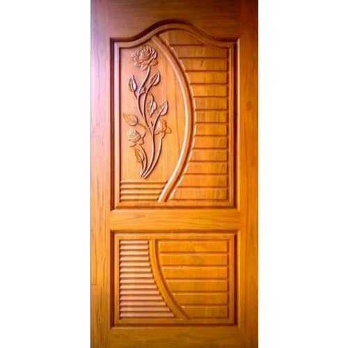 Brown Hinged Interior Wooden Door For Home With Rectangular Shape, 32 Mm Thickness