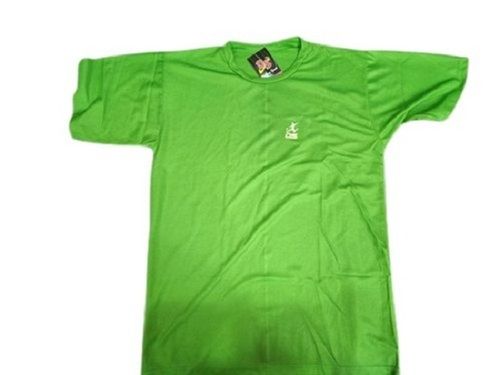 Cotton Polyester Wear Kids Green Sports T Shirt For Casual And Regular Wear