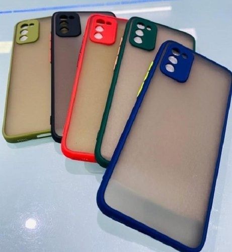 Multi Color Plastic And Rubber Scratch Resistant Plain Back Case Mobile Cover Body Material: Glass