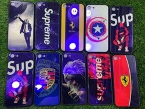Multi Color Sleek Design And Light Weight Flexible Plastic Printed Mobile Back Cover - Plastic Body Material, Multi Color, Bar Design | Durable, Lightweight, Fade-Resistant