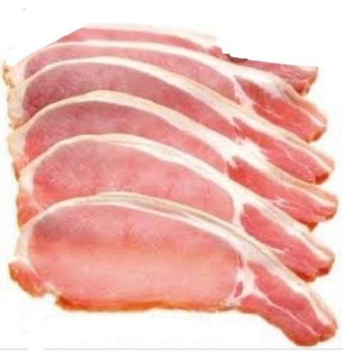 Red Pork Smoked Back Bacon For Household Non Veg