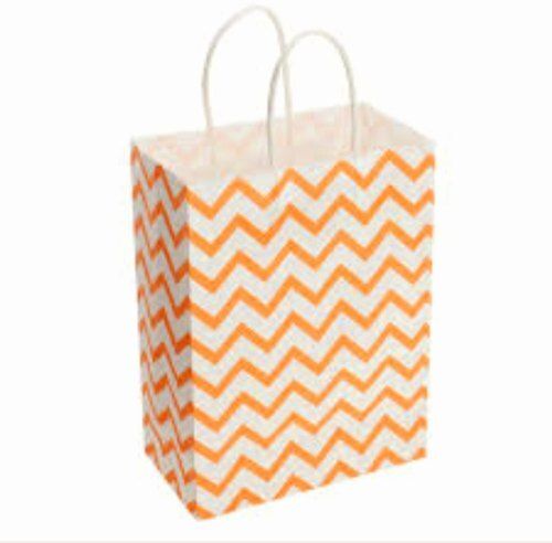 Recyclable And Reusable Printed Disposable Rectangular Paper Bag 