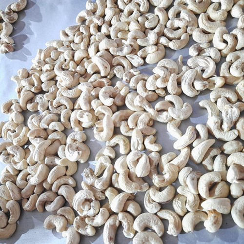 A Grade Half Round Shape White Common Cultivation 20% Broken Indian Origin Cashew Nuts