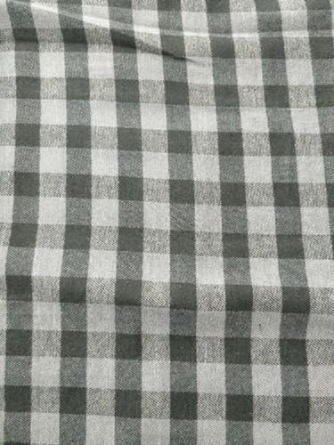 Black And Grey Brushed Cotton Fabric