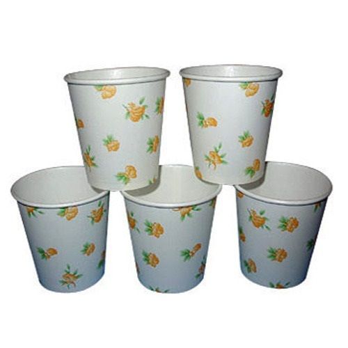 White Disposable Plastic Glass Paper Cup Eco Friendly 100% Biodegradable Size: 50 Ml