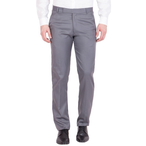 Buy Men Grey Check Slim Fit Formal Trousers Online - 676757 | Peter England