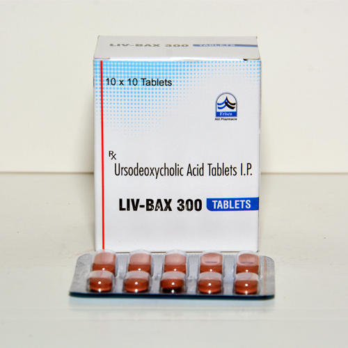 Liv- Bax 300 ( Ursodeoxycholic Acid Tablet ), For Hospital, Packaging Type: Strip