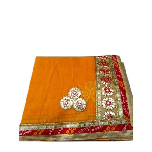 Party Wear Skin Friendly Comfortable With Blouse Piece Cotton Saree For Ladies