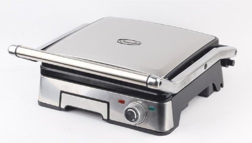 घरेलू उद्देश्य के लिए सिल्वर इज़ी टू क्लीन और नॉन-स्टिकी कोटिंग वाला स्काईलाइन सैंडविच मेकर