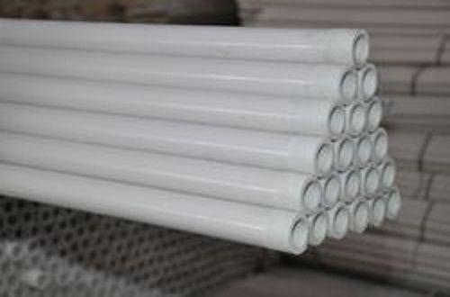 Seamless Fine Finish Highly Durable And Premium Quality White Upvc Round Column Pipe