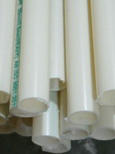 Long Lasting And Light Weight Round White Pvc Unbreakable Pipe Thickness: 25 Millimeter (Mm)