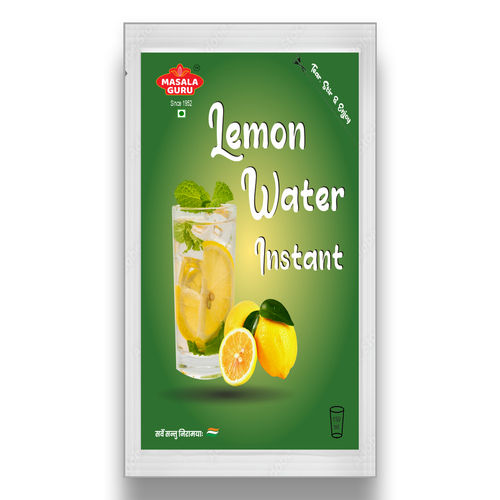 No Added Preservatives Instant Lemon Water Powder Sachet, Aids Digestion