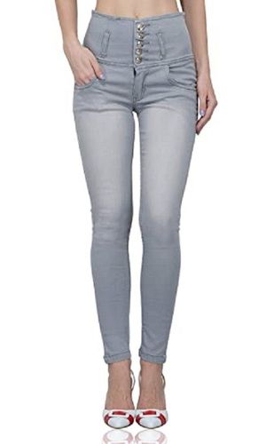 Gray Ankle Jean For Ladies Gender: Girls