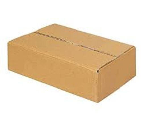 Recyclable Lightweight Rectangular Brown Plain Corrugated Box For Packaging