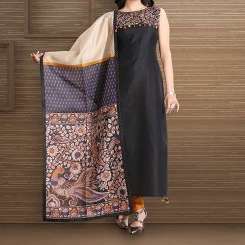 Indian Ladies Comfortable And Breathable Cut Selves Cotton Stitched Suit