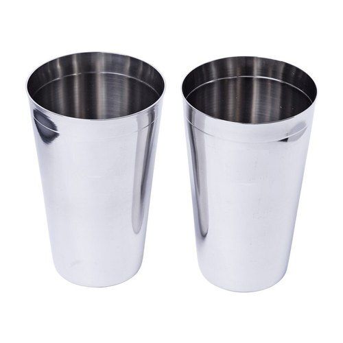 Strong And Corrosion Resistance Plain Silver Stainless Steel Water Glasses