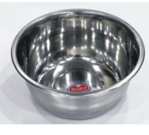 Strong Silver Stainless Steel Round Serving Bowl For Hotel And Home Use Size: 5 Inch