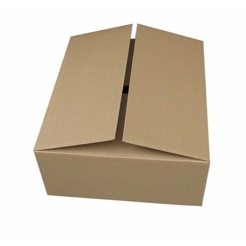 Paper  Multipurpose Recyclable Lightweight Rectangular Brown Plain Duplex Corrugated Box