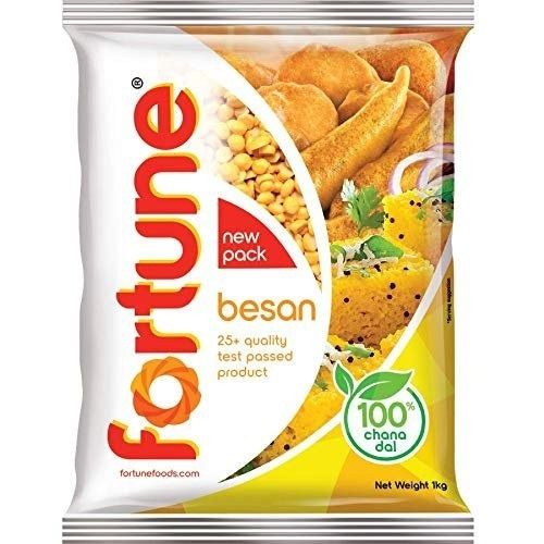 1 Kg Yellow 100% Pure With 12 Month Shelf Life Fortune Besan Made Of Chana Dal